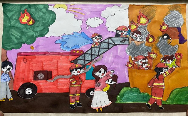 Tranh vẽ phòng chống cháy nổ