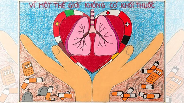 Vẽ tranh cấm hút thuốc lá