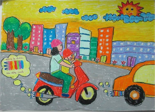 Tranh vẽ Thiết bị lọc khói bụi siêu thông minh