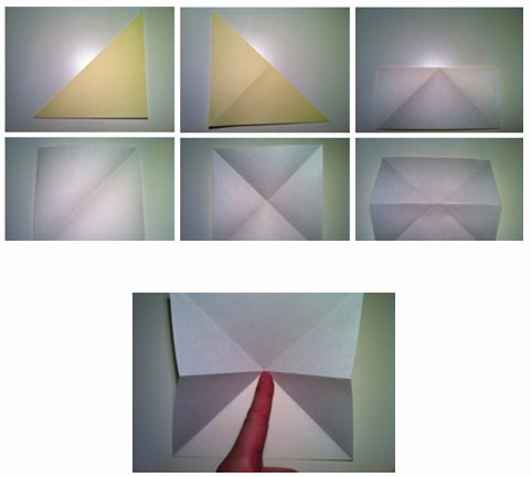 Gấp giấy thủ công thành hình con cá