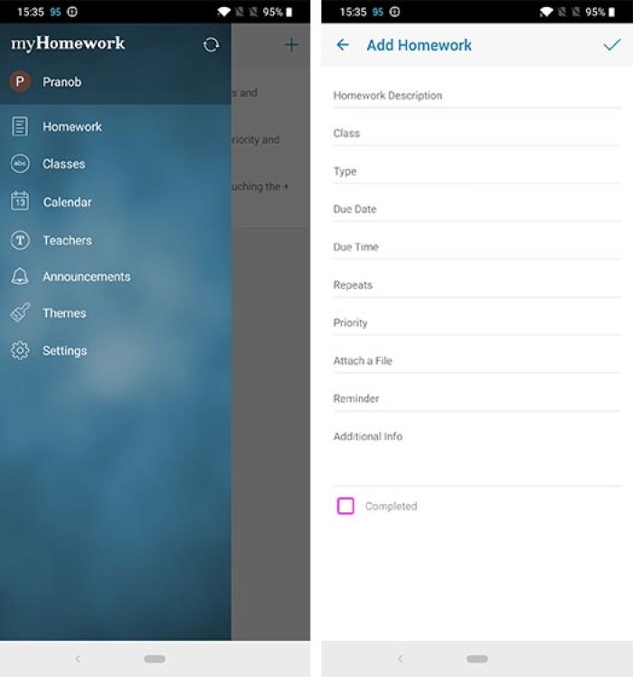 Ứng dụng học tập myHomework Student Planner