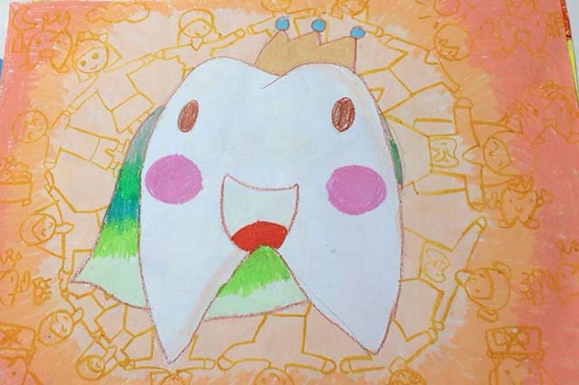 Mẫu tranh vẽ Nha học đường