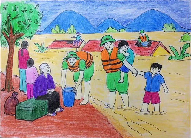 Mẫu tranh vẽ Thế giới muôn màu