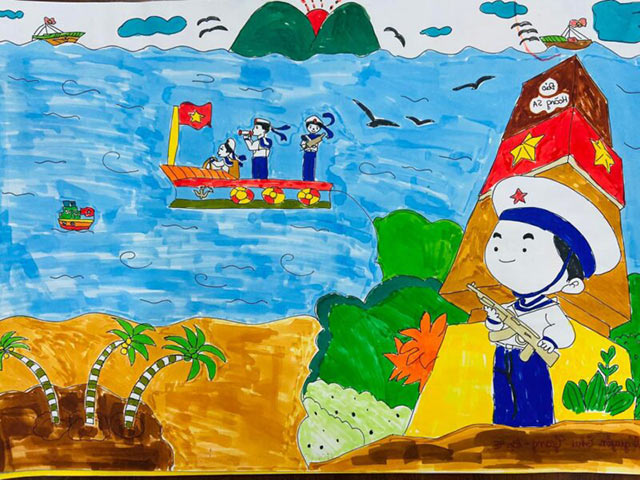 Mẫu tranh vẽ Thế giới muôn màu