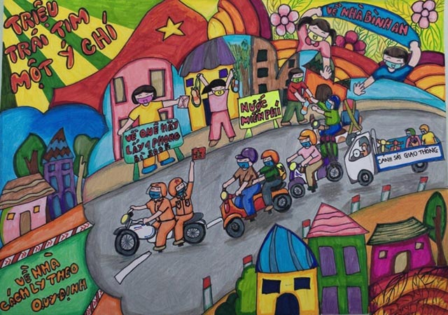 Mẫu tranh vẽ Thế giới muôn màu