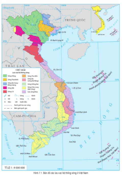 Địa lí 8 Bài 7: Thuỷ văn Việt Nam Soạn Địa 8 sách Cánh diều trang 114, 115, 116, 117, 118, 119, 120