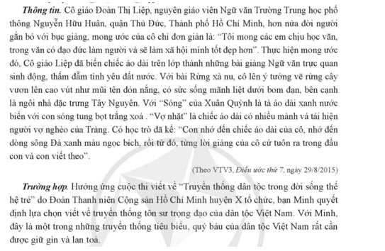 Giữ gìn và phát huy truyền thống của dân tộc Việt Nam
