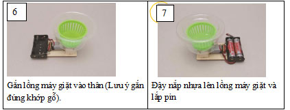 Lắp ráp mô hình máy giặt