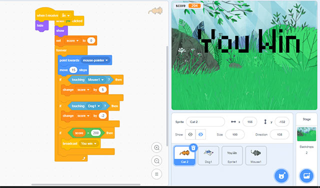 Thực hành tạo chương trình của em