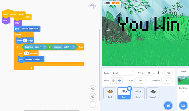 Thực hành tạo chương trình của em