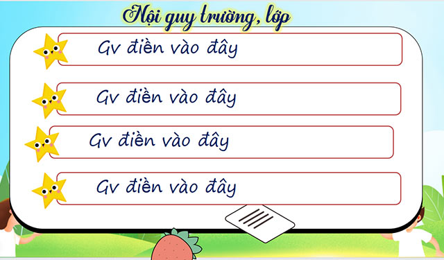 Mẫu PowerPoint làm quen đầu năm