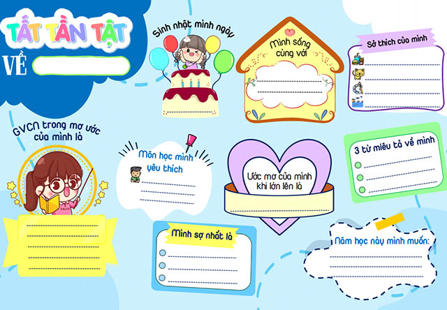 Phiếu làm quen học sinh đầu năm