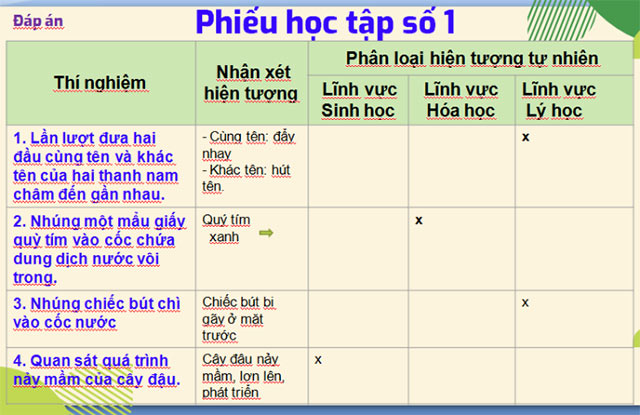 Khoa học tự nhiên 6
