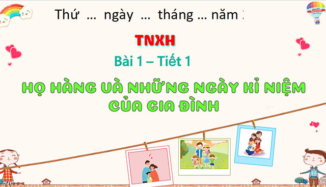 Giáo án PowerPoint Tự nhiên và xã hội 3