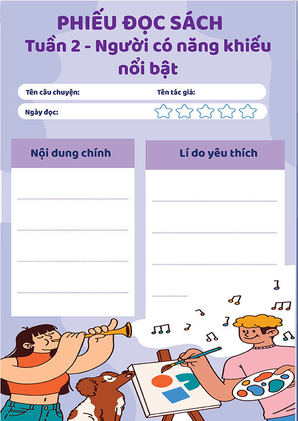 Phiếu đọc mở rộng Tiếng Việt 4 Kết nối tri thức