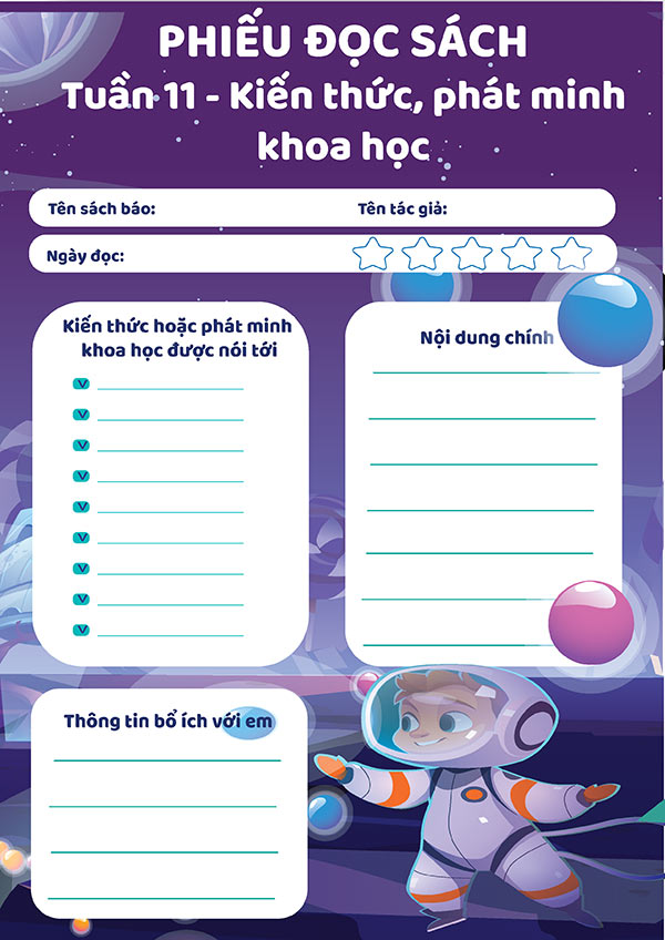 Phiếu đọc mở rộng Tiếng Việt 4 Kết nối tri thức