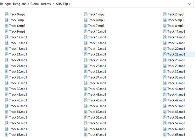 File nghe Tiếng Anh 4 Global Success