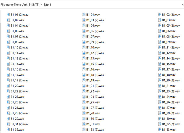 File nghe Tiếng Anh 6
