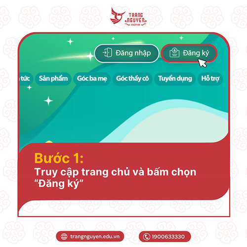 Cách đăng ký tài khoản Trạng Nguyên Tiếng Việt