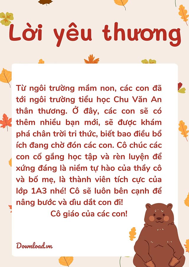 Một số mẫu thư ngỏ đẹp