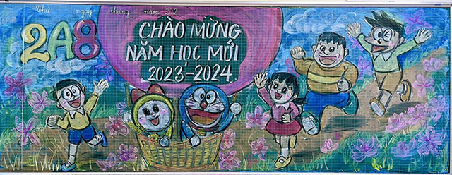 Trang trí bảng khai giảng