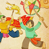 Vẽ tranh Trung thu