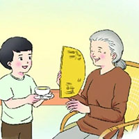 Đóng vai, nói đáp lời khen của bố mẹ và chị Dua với Liêm