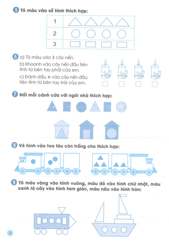 Phiếu bài tập cuối tuần môn Toán 1 sách Cánh diều