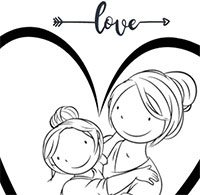 Thiệp tô màu 20/10 cho bé