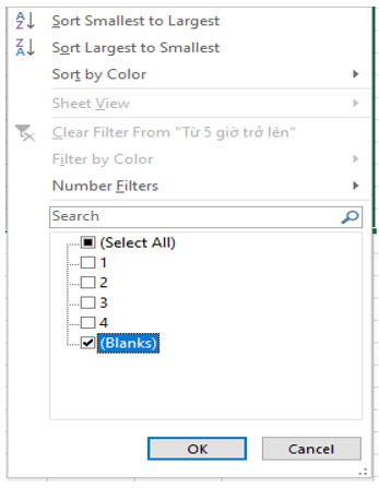 Sắp xếp và lọc dữ liệu