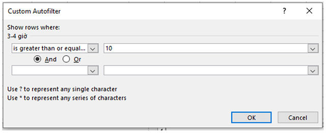 Sắp xếp và lọc dữ liệu