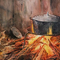 Văn mẫu lớp 9: Đoạn văn phân tích khổ 1 bài thơ Bếp lửa