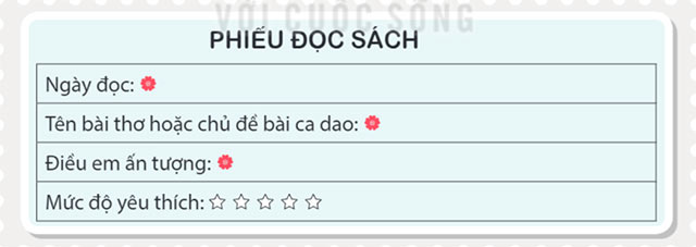 Viết phiếu đọc sách