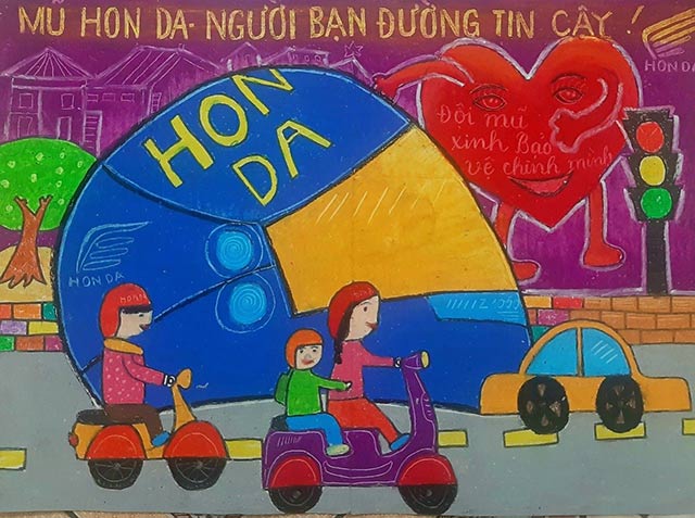 Mẫu tranh vẽ An toàn giao thông