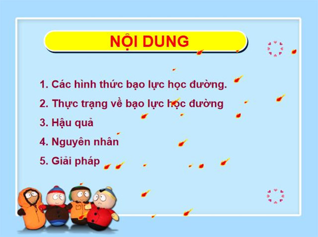 PowerPoint Chuyên đề phòng chống bạo lực học đường