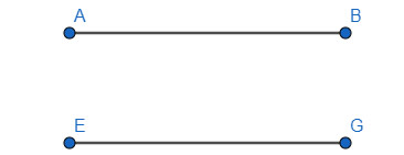 Hai đoạn thẳng bằng nhau