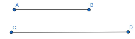 Hai đoạn thẳng bằng nhau