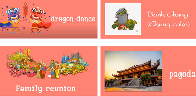 Mẫu Powerpoint chủ đề Tết bằng Tiếng Anh