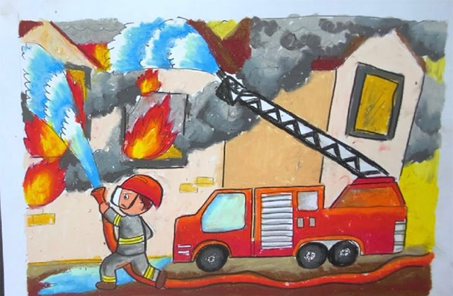 Tranh vẽ phòng chống cháy nổ