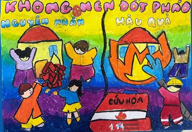 Tranh vẽ phòng chống cháy nổ