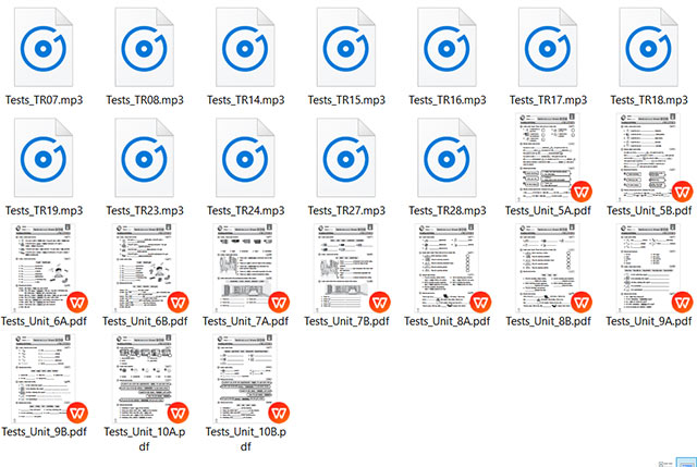 Bài học và track nghe