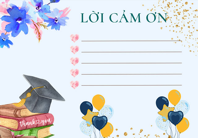 PowerPoint lời cảm ơn của học sinh dành cho bố mẹ