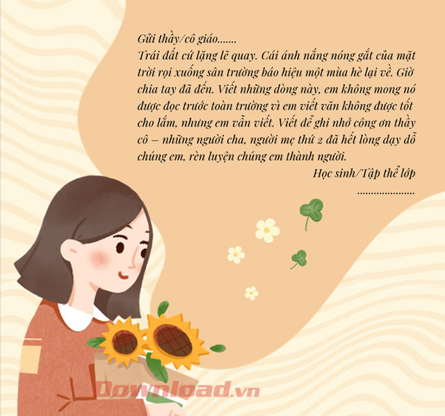 PowerPoint lời cảm ơn của học sinh dành cho giáo viên