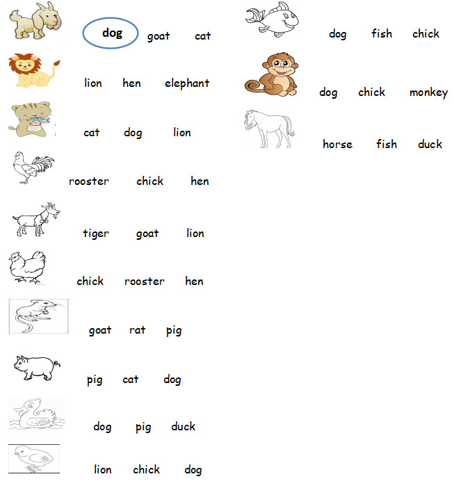 Khoanh tròn đáp án đúng