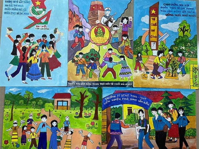 Em vẽ sắc màu tình nguyện