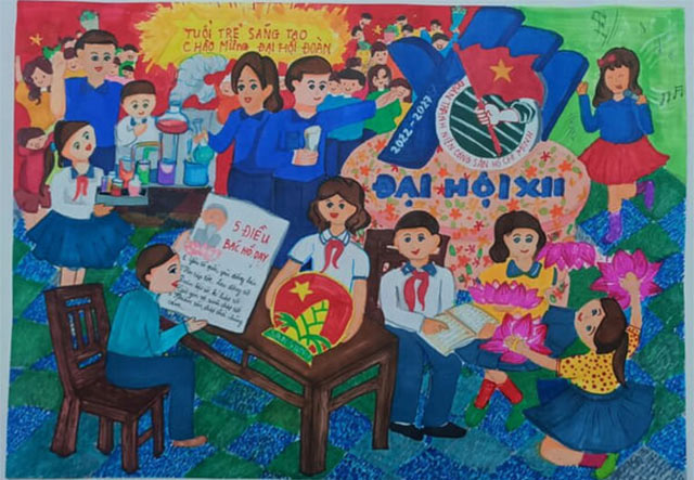 Em vẽ sắc màu tình nguyện