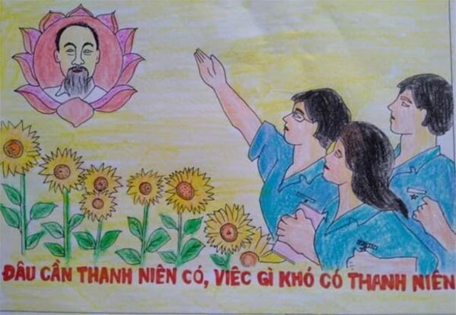 Em vẽ sắc màu tình nguyện