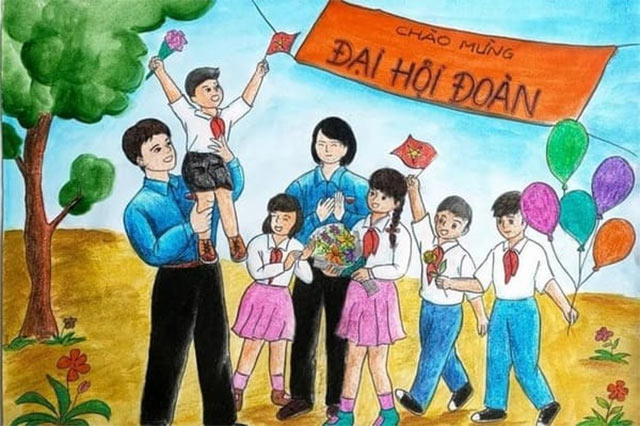 Em vẽ sắc màu tình nguyện