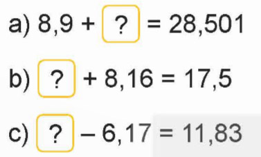 Phép trừ số thập phân