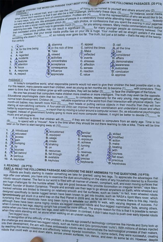 Đề thi vào 10 chuyên Tiếng Anh Hồ Chí Minh 2024